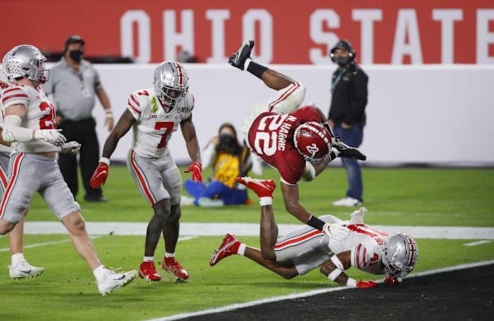 Najee Harris has the talent to be a top-five running back in the NFL.